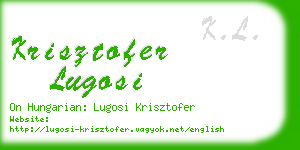 krisztofer lugosi business card